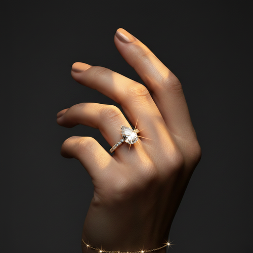 Fiorella Boutique™ Bianca Pear Ring