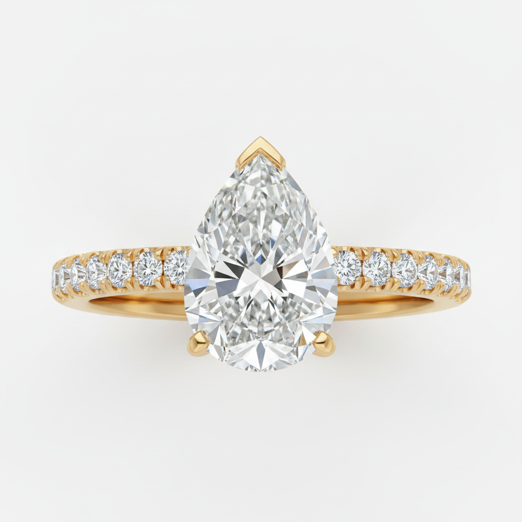 Fiorella Boutique™ Bianca Pear Ring